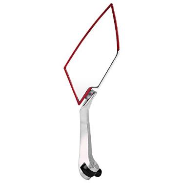 Imagem de Espelho Retrovisor Universal Liga de Alumínio e Revestimento de Plástico Espelho Ultra Transparente Parafuso de Junta Ajustável Acabamento de Pintura Parafusos de 10 Mm 8 Mm