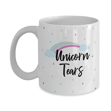 Imagem de Caneca de unicórnio Tears – Caneca de café de cacau quente divertido – ideia de de Natal