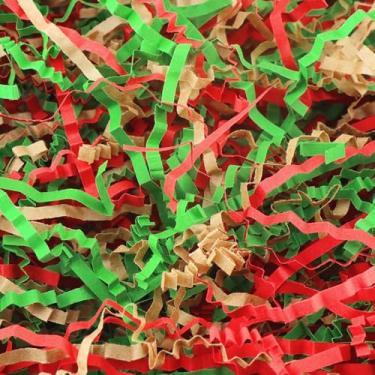 Imagem de Zhzrche Enchimento de papel cortado enrugado de 50 g para embalagem e enchimento de cesta vazia, caixas de presente para decoração de Páscoa (misto)