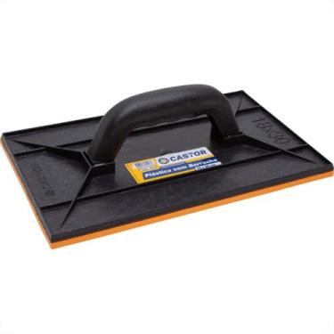 Imagem de Desempenadeira Pvc Castor 18X30 Com Borracha Preta 123