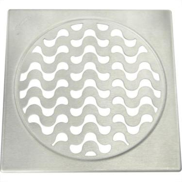 Imagem de Grelha Inox Amanco Quadrada 10Cm Fixa 90604
