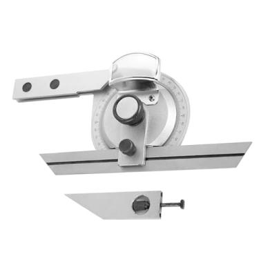 Imagem de FTVOGUE 360 Graus de Aço Universal Bevel Transferidor Ângulo Régua de Medição W Lupa