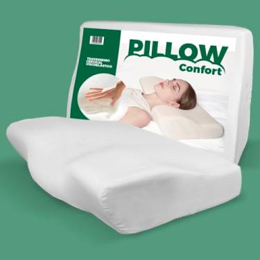 Imagem de Travesseiro Cervical Viscoelástico Alívio Ortopédico Espuma Memory