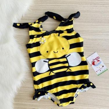 Imagem de Body Maio Suplex Infantil Temático Abelhinha Bela - Joaninha Baby, 03 