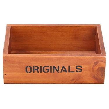 Imagem de Plantador de Madeira Suculenta Decorativo Bonsai Vaso de Flores Jardim Prop para Mesa Estante Sala Estar Retro Artesanato