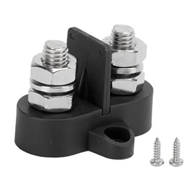 Imagem de MUNEFE Barra de ônibus do bloco de distribuição de energia, kit de terminal de junção de bateria com pinos duplos, postes terminais para diversos elétricos (B(preto))