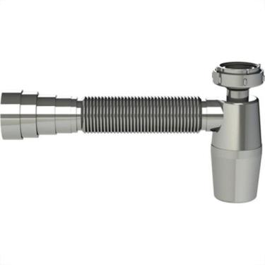 Imagem de Sifao Pvc Copo Flexivel Valeplast Metalizado 01.090