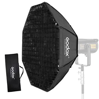 Imagem de Godox Octagon Softbox 119.4 cm 120 cm Bowens Mount e Honeycomb Grid Softbox para iluminação estroboscópica de estúdio fotográfico monolight