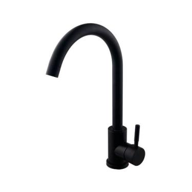 Imagem de Torneira Para Pia Banheiro Monocomando De Mesa - Preto Fosco - MQC
