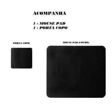 Imagem de Mousepad Desk Pad Extra Grande Office 90X40 Couro E Apoio