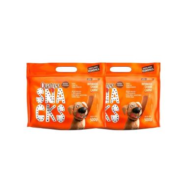 Imagem de Kit 2 Snack Quatree Bifinho Para Cães Sabor Carne - 500g