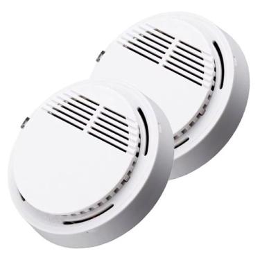 Imagem de Detector de Fumaça Fogo Incendio Alarme 85db Kit 2 unidades Sensor Fot