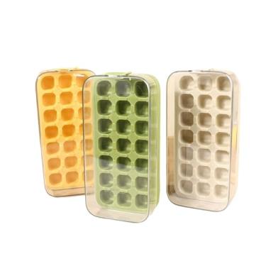 Imagem de Forma de Gelo Silicone Bandeja 21 Cubos(Bege)