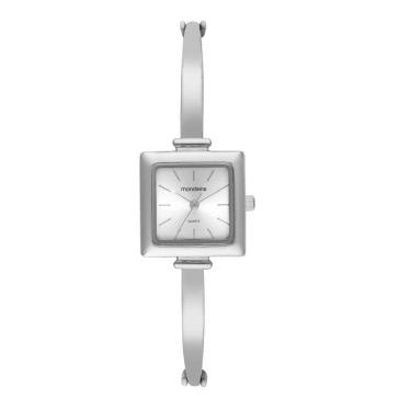 Imagem de Relogio Mondaine Feminino Ref: 32908l0mvnm2 Bracelete Retangular Prateado
