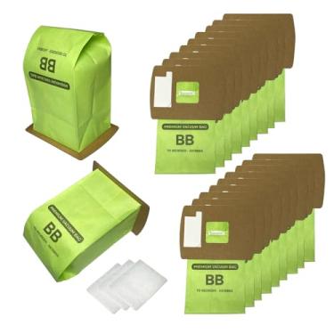 Imagem de 20 pacotes de substituição tipo BB Compact Canister Bags e 3 filtros de motor compatíveis com sacos de vácuo Oreck XL Buster B Canister PKBB12DW BB180 BB280 BB850 BB870 BB900 BB1000 MV160