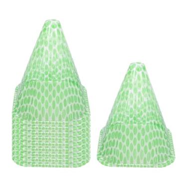 Imagem de Ioensy 10 peças cloches de jardim para plantas sino jarra cloches ao ar livre mini proteção contra estufa contra, geada, sino de tampas de planta, Mancha Verde, 23cmx19cm
