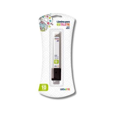 Imagem de kit Refil 10 Laminas de Estilete Largo 18mm LeoArte Premium