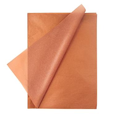 Imagem de Papel de seda dourado rosa decorativo para sacos de presente, papel de embrulho de tecido metálico a granel para embalagem, artesanato de arte, presentes de festa, casamento ou Natal, 25 folhas