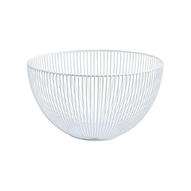 Imagem de Cesta de frutas e vegetais cesta de frutas mesa cesta de frutas doméstica bancada tigela de frutas cozinha bandeja de frutas para sala de estar quarto (cor: branco)