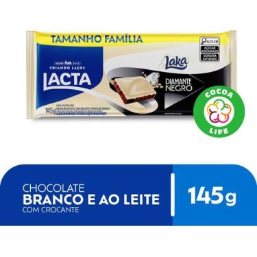 Imagem de Chocolate Lacta Ao Leite Diamante Negro Laka 145g