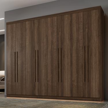 Imagem de Guarda Roupa Casal 8 Portas New Premium Benetil - Imbuia