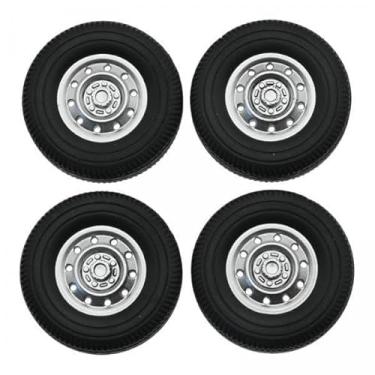 Imagem de Luwecf 3x 4 Peças Kit de Pneu de Borracha para D12 Mini 1/16 RC Modelo Carro de Atualização Do Carro