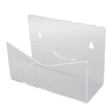 Imagem de Titular do Correio, Organizador de Cartas Acrílico Stand Grande Capacidade, Clipe de Email Transparente para Parede de Bancada Pendurada Com Rosto de Sorriso, Base Anti