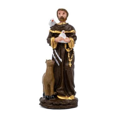 Imagem de Escultura São Francisco de Assis 8 cm em Resina - Lua Mística - 100% O