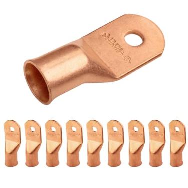 Imagem de Selterm 4/0 AWG (GG) 1,5 cm (10 peças.) UL, terminais de cabo de bateria, ilhós de cobre nu, conectores de terminal de anel tubular [B99]