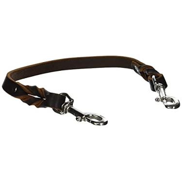 Imagem de Dean & Tyler "Italian Tailor Coleira preta para cachorro com enchimento preto e ferragens de latão sólido, tamanho 51 x 3,8 cm, serve para pescoço de 45,7 a 56,8 cm