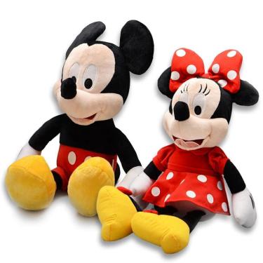 Imagem de Kit Mickey E Minnie Pelúcia 40Cm Licenciado - Multikids