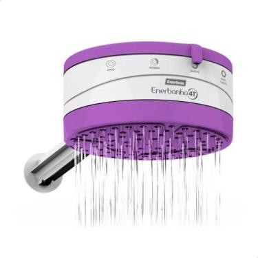 Imagem de Chuveiro Violeta 4 Temperaturas Ducha 220v 6800w Com Braço - Enerbras