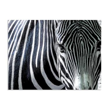 Imagem de SDYJ6GSW Imagens de animais preto e branco para decoração de parede Zebra preto e branco África impressão de imagem de cavalo pintura de arte de parede zebra decoração de parede para sala de estar