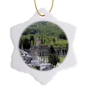 Imagem de 3dRose Introdução Arqueologia, Arqueologia, Arquitetura, Éfeso, Romano, Ruínas, Viagem, Ornamento de Floco de Neve Histórico