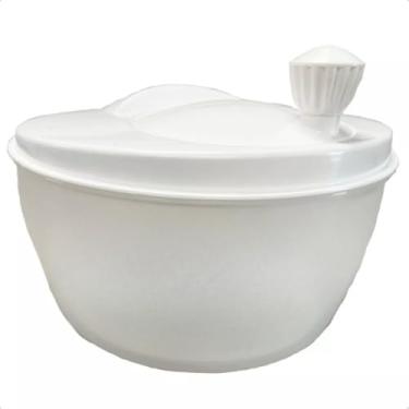 Imagem de CentríFuga De Salada Secador Verduras Manual 4 Litros(Branco)