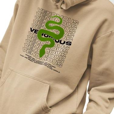 Imagem de Blusa Moletom Masculino Estampado Venomous em Algodão Fio 30.1 Pentead