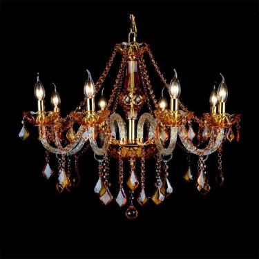 Imagem de Vela De Cristal Europeia Lâmpada Pendente Sala De Estar De Luxo Restaurante Quarto Quarto Da Menina Villa Hotel Loja De Roupas Salão De Beleza Café Bar Ktv Lustre, E a 8 Lights