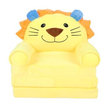 Imagem de Sofá infantil de Vomeko, sofá dobrável infantil, desenho animado de cadeira adorável cadeira de criança molho macia, para crianças leitura, sofá confortável para crianças (Type C)