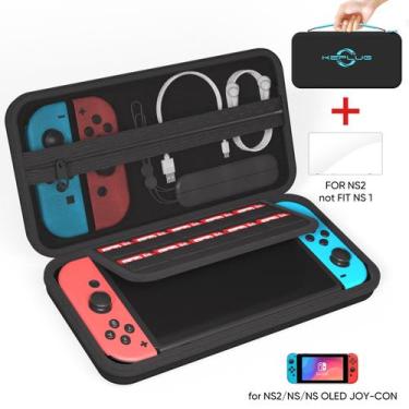 Imagem de Estojo de transporte KEPLUG para Nintendo Switch 1 e 2/Switch OLED
