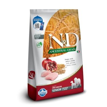 Imagem de N&D Ancestral para Cães Idosos de Raças Médias Sabor Frango, Romã, Aveia e Cevada 2,5Kg