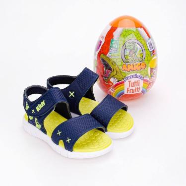 Imagem de SANDÁLIA KIDY TOYS MARINHO/AMARELO NEON Kidy