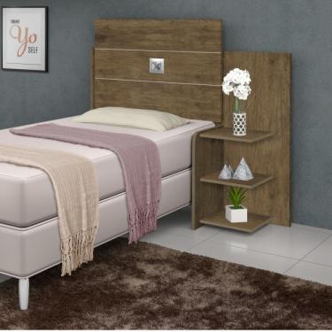 Imagem de Cabeceira Solteiro com Prateleiras Acapulco J&a Móveis Jequitiba