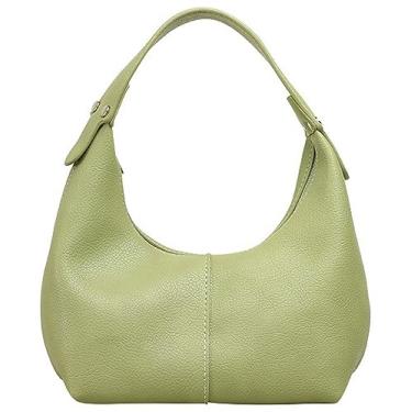 Imagem de Bolsa clutch feminina Y2k bolsa axila bolsa crescente bolsa de ombro de couro vegano bolsa fofa carteira de sela, Verde