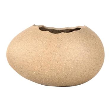 Imagem de Avestruz Egg Shaped Sobremesa Bowl Cerâmica Ice Cream Bowl Decorativo Snack Bowl Planter Pot para Home Restaurant Projeto Único Eggshell Versátil Uso Seguro Material Presente de