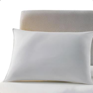 Imagem de Travesseiro Suporte Alto Percal 200 Fios e Fibra Siliconizada 50x70 cm