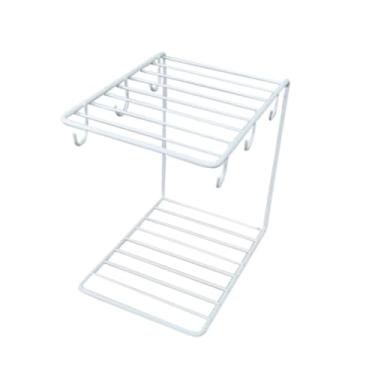 Imagem de Porta Xícaras Suporte Xícaras Café Chá Pires Canecas Cozinha Gourmet Área de Café Organizador(Branco)