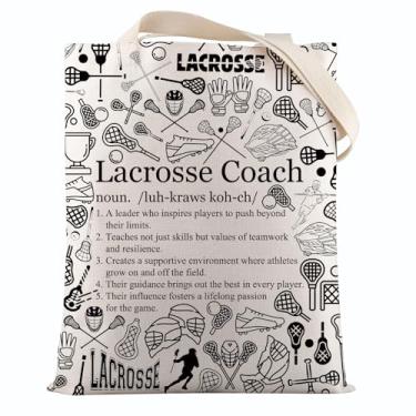 Imagem de VAMSII Presentes de Lacrosse Coach para mulheres, lacrosse, bola, lacrosse, treinadores, jogadores, presentes do time, Bolsa Uslacrossetote