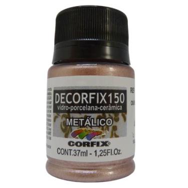 Imagem de Tinta Decorfix 150 Corfix Metálica 37ml - 19200, 408 - OURO ROSE