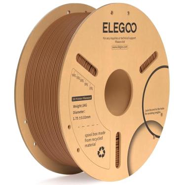Imagem de ELEGOO Filamento Pla Plus 1,75 Mm Marrom 1 Kg, Filamento de Impressora 3D Pla + Mais Resistente e Mais Forte Precisão Dimensional Pro +/- 0,02 Mm, Carretel de 1 Kg(2,2 Lbs) Adequado para A Maioria Das