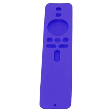 Imagem de aqxreight Silicone para Tv Stick 4K Slip Remote Control Case Com Lanyard Cinza Silicone Protetor Lightweigh Capa para Tv Stick 4ksilicone para 4ksilicone (Conjunto roxo)